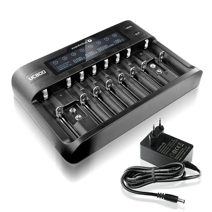 Portable charger EverActive UC-800 Black 2000 mAh 1000 mAh - Power Bank<<<Електроника Телефони и таблети<<<Компютри|