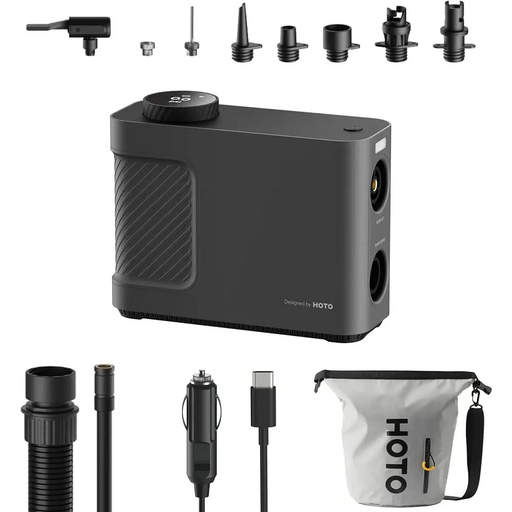 Portable compressor pump HOTO QWCQB002 (3x 2500 mAh 150 PSI 350 L 12V) - Mini compressors<<<Car accessories<<<InnproXML