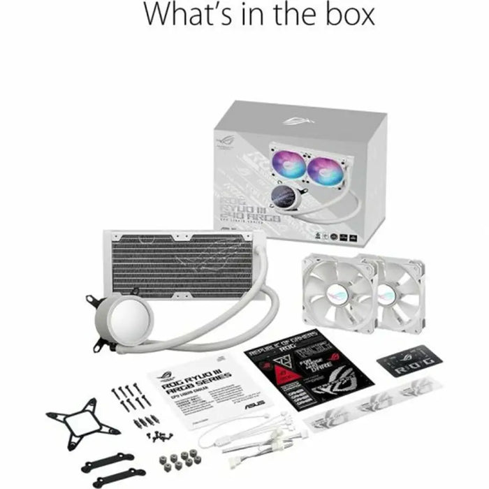 Portable Cooler Asus ROG Ryuo III 240 ARGB White Edition - Компютър Мрежи и компоненти<<<Компютри|