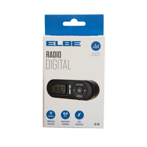 Portable Digital Radio ELBE RF96 Black FM Mini - Електроника Звук<<<Компютри| Електроника<<<BigBuy&&&CD
