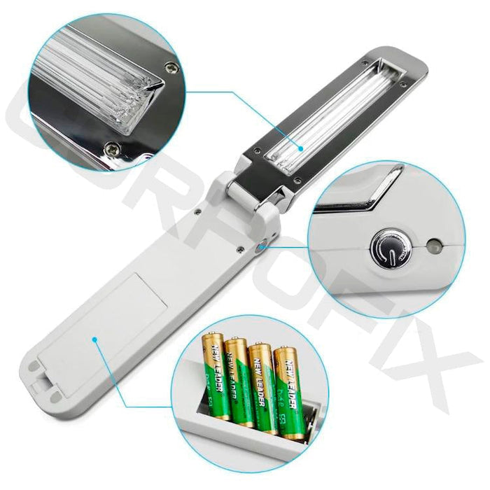 Portable folding ultraviolet germicidal UV lamp Corpofix HV8 for disinfection against bacteria and viruses - UV Lamps