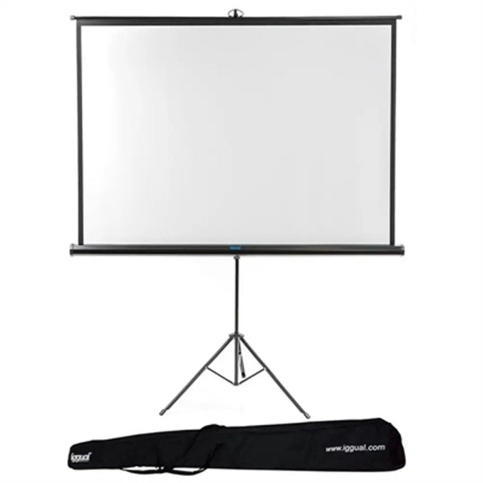 Portable Projection Screen iggual Pantalla Mural 200x200cm con Trípode - Електроника Периферни и резервни