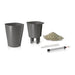 POT 14X14CM WITH IRRIGATION SYSTEM LECHUZA DELTINI - Саксии<<<Саксии кашпи и
