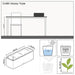 POT 40X14CM WITH IRRIGATION SYSTEM LECHUZA CUBE GLOSSY TRIPLE - Саксии<<<Саксии кашпи и