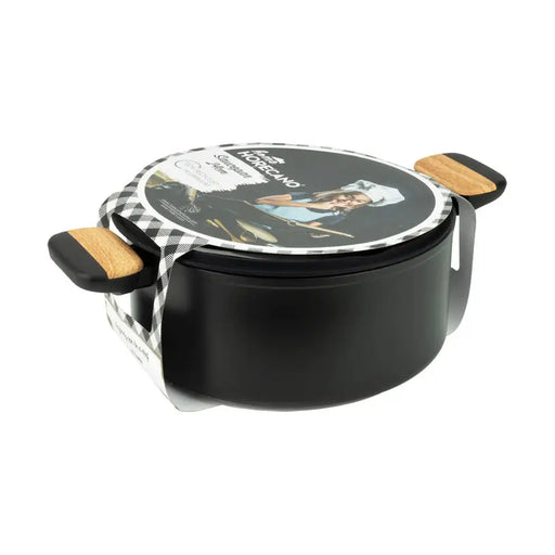 POT WITH LID 24 X 11 CM HORECANO BLACK AND WOOD - Съдове за готвене<<<Домашни потреби<<<Кухня<<<Praktiker