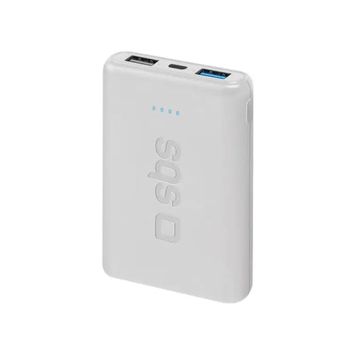 POWER BANK 5000mAh 2xUSB A SBS - WHITE - Външни батерии<<<Аксесоари за мобилни устройства и ТВ<<<AmperelB2B