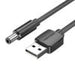 Power Cable USB 2.0 to DC 5.5mm Barrel Jack 5V Vention CEYBF 1m (black) - Power cables<<<Cables<<<IT
