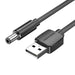 Power Cable USB 2.0 to DC 5.5mm Barrel Jack 5V Vention CEYBG 1,5m (black) - Power cables<<<Cables<<<IT