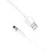 Power Cable USB 2.0 to DC 5.5mm Barrel Jack 5V Vention CEYWG 1,5m (white) - Power cables<<<Cables<<<IT
