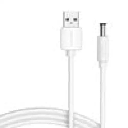 Power Cable USB 2.0 to DC 5.5mm Barrel Jack 5V Vention CEYWG 1,5m (white) - Power cables<<<Cables<<<IT