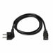 Power Cord Aisens A132-0167 Black 1,5 m - Компютър Кабели и адаптери<<<Компютри| Електроника<<<BigBuy&&&Захранващи