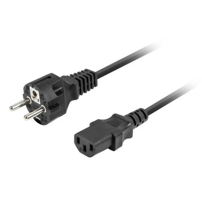 Power Cord Lanberg Black 1,8 m - Компютър Кабели и адаптери<<<Компютри| Електроника<<<BigBuy&&&Захранващи