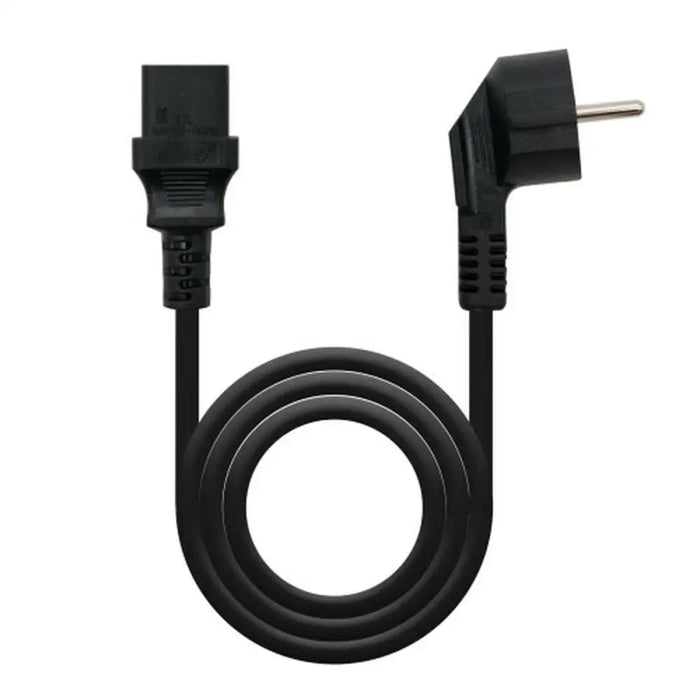 Power Cord NANOCABLE 10.22.0105 Black - Компютър Кабели и адаптери<<<Компютри| Електроника<<<BigBuy&&&Захранващи