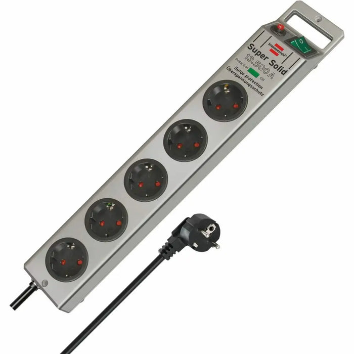 Power Socket - 5 sockets with Switch Brennenstuhl Super-Solid 3600 W (2,5 m) - Електроника Периферни и резервни