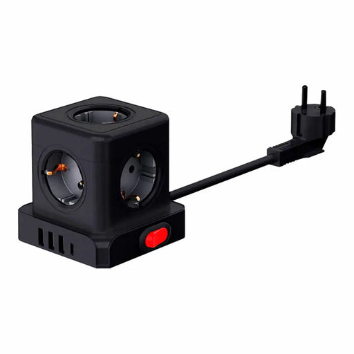 Power Socket - 5 sockets with Switch Fbright Black 3680 W (1,5 m) - Електроника Периферни и резервни части<<<Компютри|