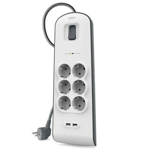 Power Socket - 6 Sockets with Switch Belkin BSV604vf2M 2 m USB x 2 - Електроника Периферни и резервни части<<<Компютри|