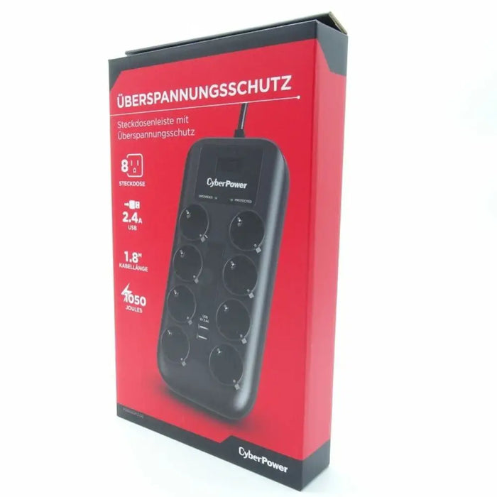 Power Socket 8 Sockets with Switch Cyberpower P0820SUF0-DE (1,8 m) - Електроника Периферни и резервни части<<<Компютри|