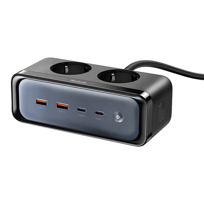Power strip with 2 outlets 6in1 2x USB-C 2x USB-A Mcdodo CH-4610 EU (black) - Power strips<<<IT Accessories<<<InnproXML