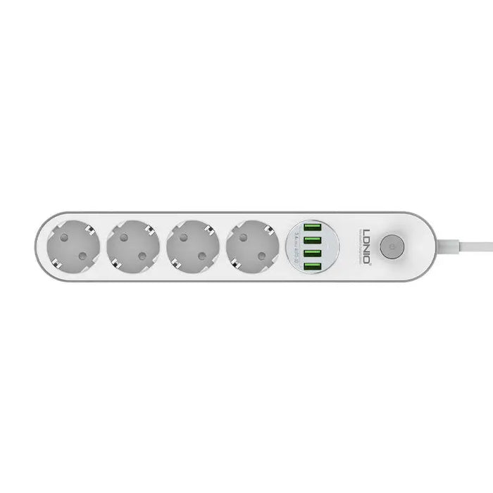 Power strip with 4 AC sockets 4x USB LDNIO SE4432 2m (white) - Power strips<<<IT Accessories<<<InnproXML