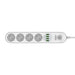 Power strip with 4 AC sockets 4x USB LDNIO SE4432 2m (white) - Power strips<<<IT Accessories<<<InnproXML