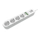 Power strip with 4 AC sockets 4x USB LDNIO SE4432 2m (white) - Power strips<<<IT Accessories<<<InnproXML