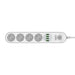 Power strip with 4 AC sockets 4x USB LDNIO SE4432 2m (white) - Power strips<<<IT Accessories<<<InnproXML
