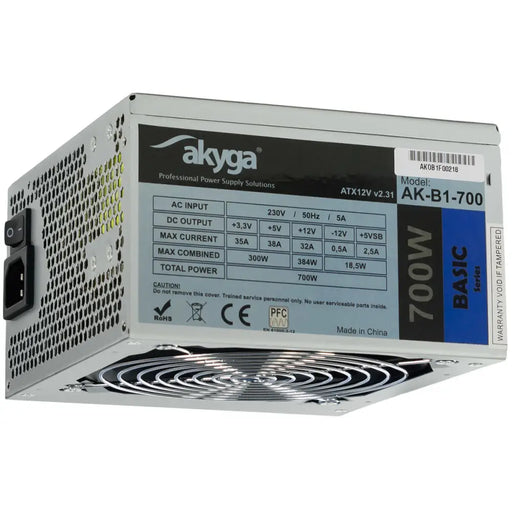 Power supply Akyga AK-B1-700 700 W Cabling Side ventilation ATX - Източници на захранване<<<Компютър Мрежи и