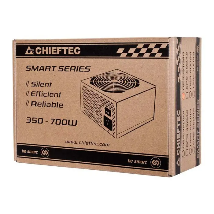 Power supply Chieftec GPS-500A8 500 W 130 W ATX 80 PLUS - Cases power supplyZDL-OBU<<<Power supplies for computers