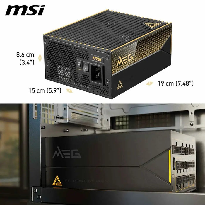 Power supply MSI 306-7ZPEX11-CE0 1600 W ATX 80 PLUS Titanium - Компютър Мрежи и компоненти<<<Компютри|