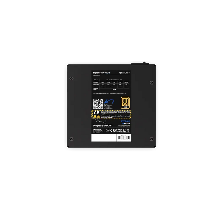 Power supply unit Endorfy Supremo FM6 850W 80+ Gold PCIe 5.1 - Fully Modular - Захранвания<<<Компютърни