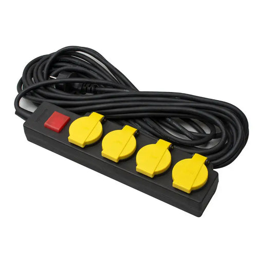 POWER SUPPLY WITH FOUR SOCKETS WITH CABLE KONEKTO 4GN KEY 10M DZ IP44 VLAGOUS - Разклонители и