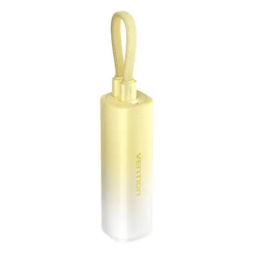 Powerbank 5000mAh Vention FHWY0 20W + USB-C to lightning cable (yellow). - Powerbanks<<<GSM