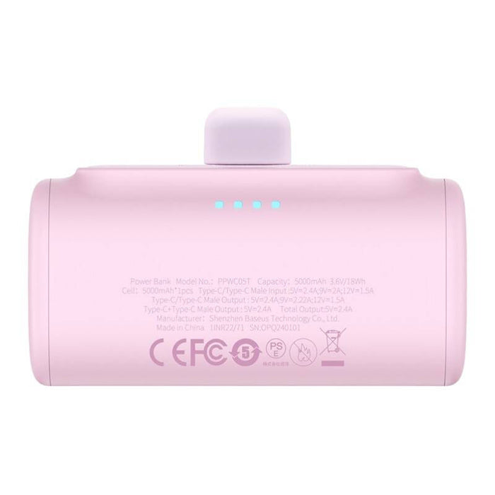 Powerbank Baseus Compact USB-C 5000mAh 20W (pink) - Powerbanks<<<GSM Accessories<<<InnproXML