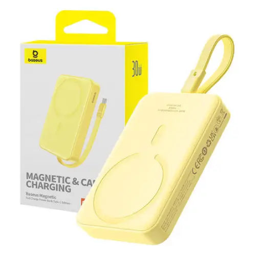Powerbank Baseus Magnetic Mini 10000mAh 30W MagSafe (yellow) - Powerbanks<<<Energy<<<InnproXML&&&Powerbanks<<<HurtelXML