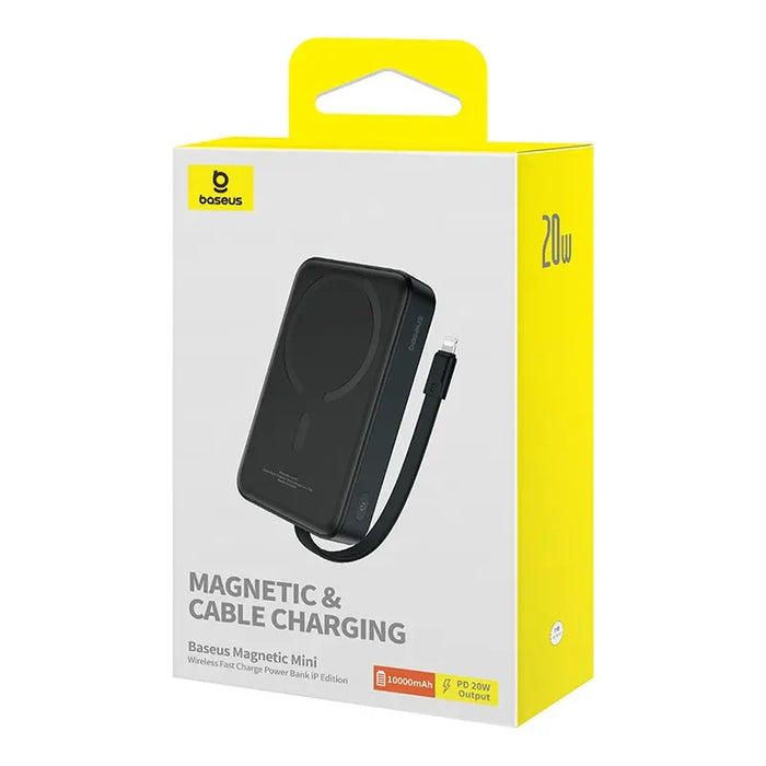 Powerbank Baseus Magnetic Mini 10000mAh Lightning 20W MagSafe (black) - Powerbanks<<<GSM