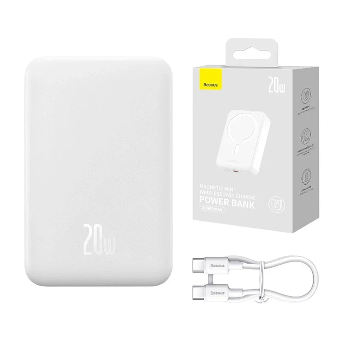 Powerbank Baseus Magnetic Mini 20000mAh USB-C 20W MagSafe (white)