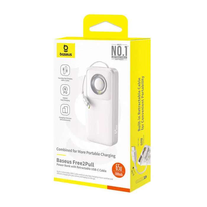 Powerbank Baseus OS Free2Pull 20000mAh 65W + cable (szary) - Powerbanks<<<GSM