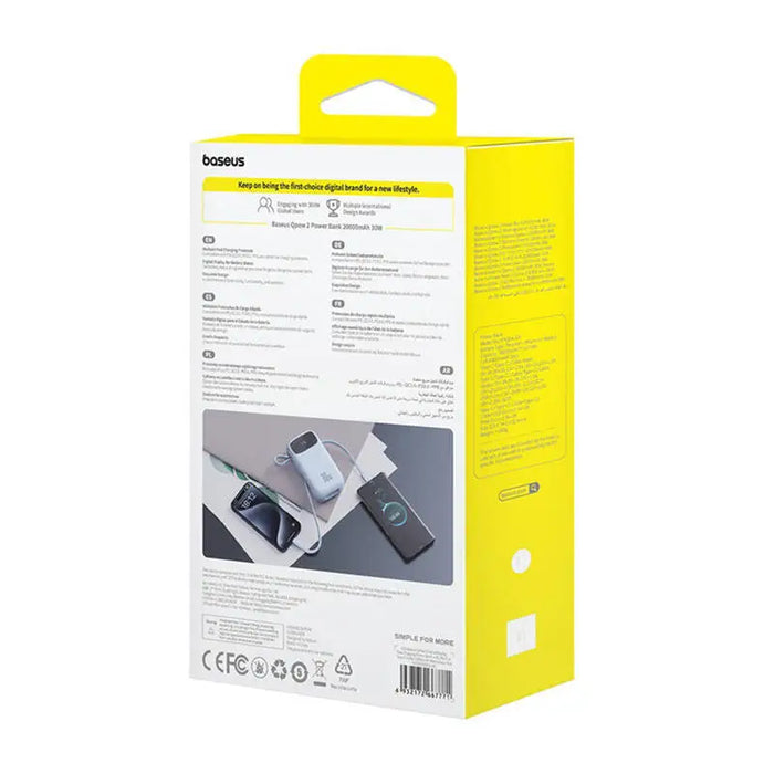 Powerbank Baseus QPow2 20000mAh 30W 2xUSB-C (blue) - Powerbanks<<<GSM Accessories<<<InnproXML&&&Power