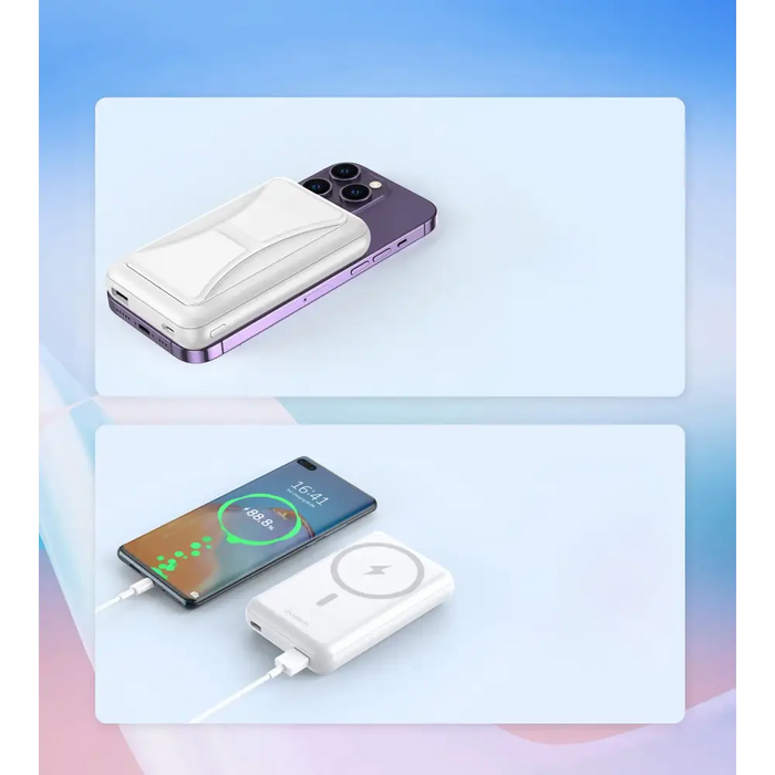 Powerbank Choetech B663 10000mAh 20W MagSafe USB-A / USB-C - white - Powerbanks<<<HurtelXML