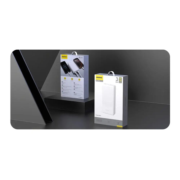 Powerbank Dudao K10Pro 2.4A 20000mAh 2 x USB-A - white - Powerbanks<<<HurtelXML