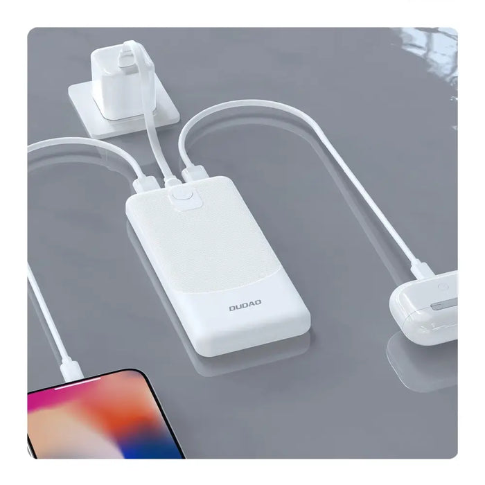 Powerbank Dudao K10Pro 2.4A 20000mAh 2 x USB-A - white - Powerbanks<<<HurtelXML