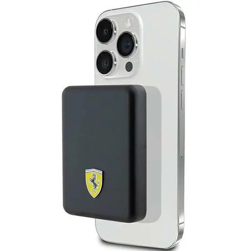 Powerbank Ferrari Metal Logo MagSafe 15W 5000mAh - black - Cell phone cases and covers<<<HurtelXML