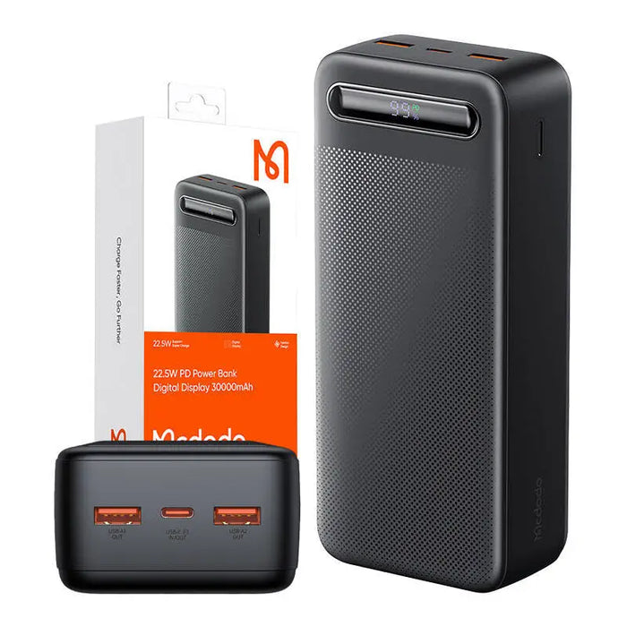 Powerbank Mcdodo MC-3911 Digital Display 30000mAh 22.5W PD (black) - Powerbanks<<<GSM Accessories<<<InnproXML