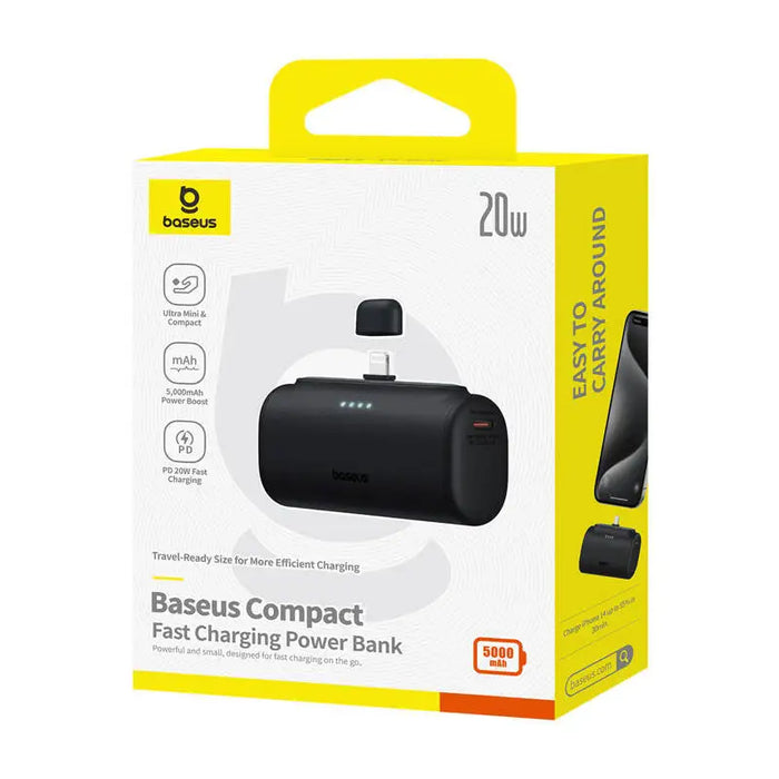 Powerbank OS-Baseus Compact IP 5000mAh 20W (black) - Powerbanks<<<GSM Accessories<<<InnproXML&&&Power