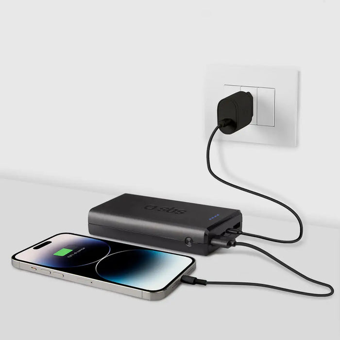 Powerbank Puro Fast 20000 mAh 2x USB-A + 1x USB-C - black - Powerbanks<<<HurtelXML&&&Външни батерии<<<Аксесоари за