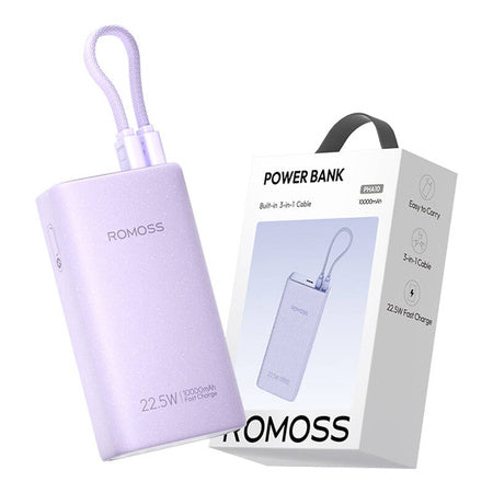 Powerbank Romoss PHA10 10000mAh 22.5W (purple) - Powerbanks<<<Energy<<<InnproXML