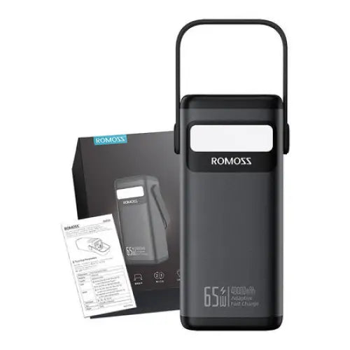 Powerbank Romoss PMT40 40000mAh 65W (black) - Powerbanks<<<Energy<<<InnproXML