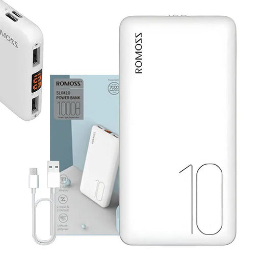 Powerbank Romoss PSP10 10000mAh (white) - Powerbanks<<<Energy<<<InnproXML