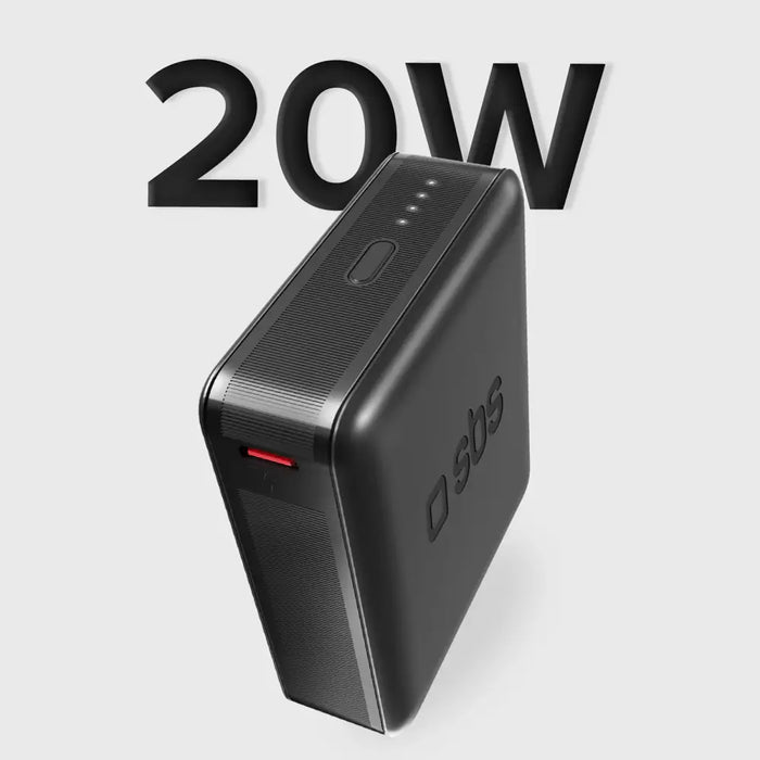 Powerbank SBS TEBB10000HDPD20K 10000 mAh with Power Delivery - black - Powerbanks<<<HurtelXML&&&Външни