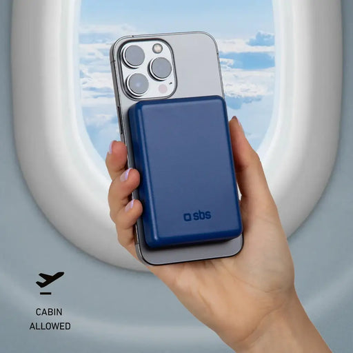 Powerbank SBS TEBB5000MAG1CB 5000 mAh compatible with MagSafe - blue - Powerbanks<<<HurtelXML